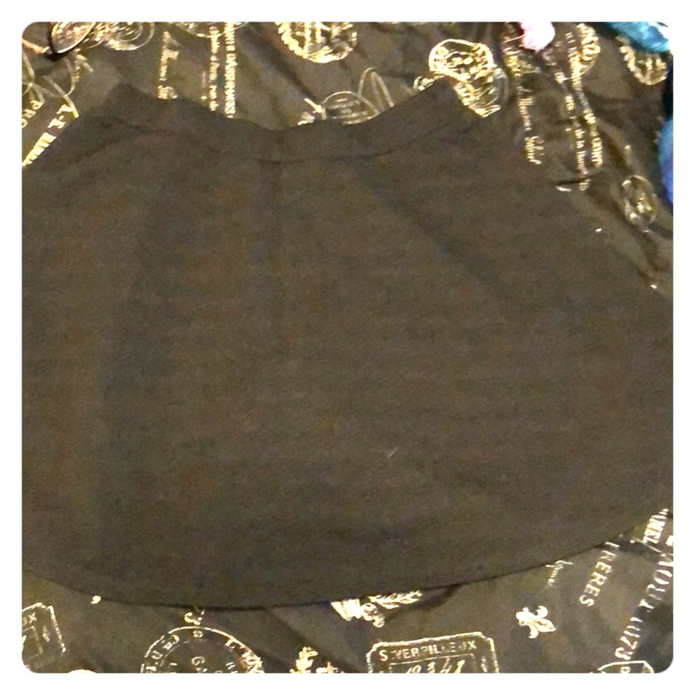 Black flair out skirt.